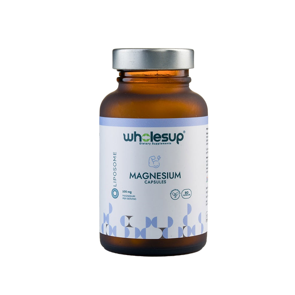 Magnesium Capsules (100mg magnesium per serving - 60 Capsules)